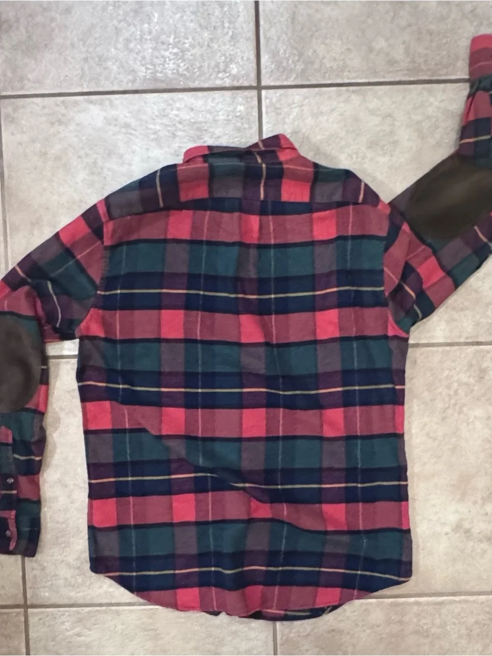 J. Crew Red and Green Plaid Button-Down Shirt